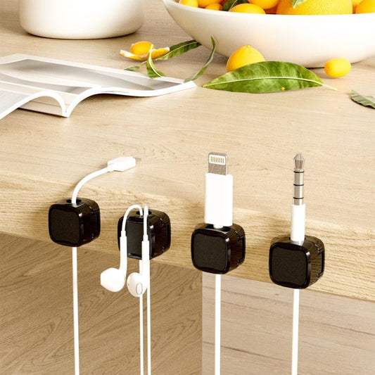 Magnetic Cable Clip – Under Desk Cable Management, Adjustable Cord Holder, Wire Organizer & Cable Keeper
