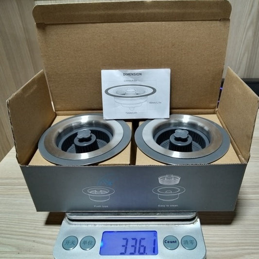 Kitchen Sink Strainer with Bounce Core Stopper