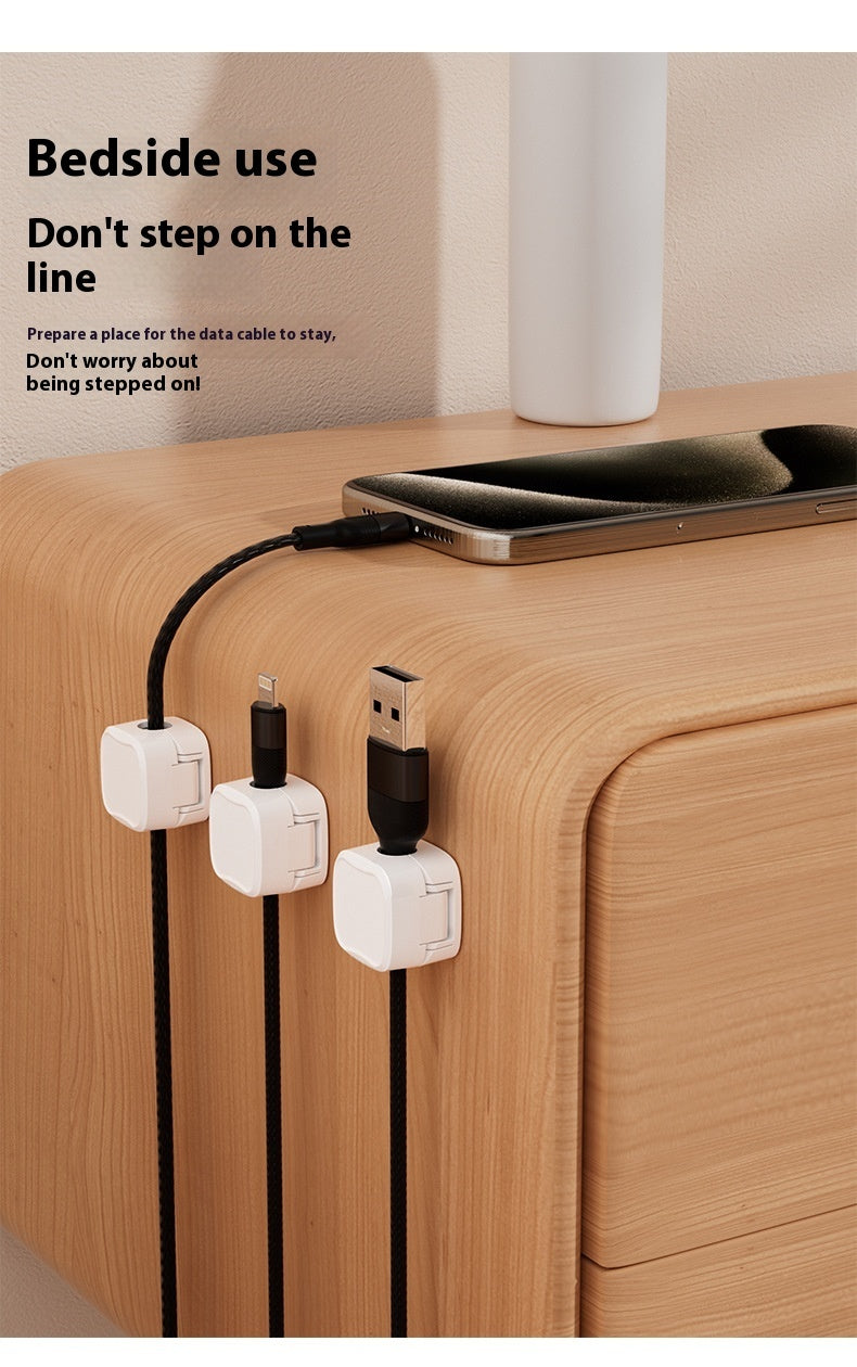 Magnetic Cable Clip – Under Desk Cable Management, Adjustable Cord Holder, Wire Organizer & Cable Keeper