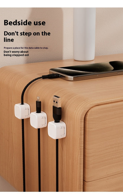 Magnetic Cable Clip – Under Desk Cable Management, Adjustable Cord Holder, Wire Organizer & Cable Keeper