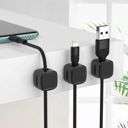 Magnetic Cable Clip – Under Desk Cable Management, Adjustable Cord Holder, Wire Organizer & Cable Keeper