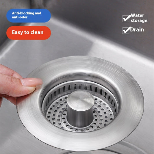 Kitchen Sink Strainer with Bounce Core Stopper