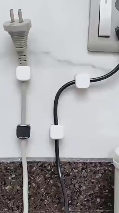 Magnetic Cable Clip – Under Desk Cable Management, Adjustable Cord Holder, Wire Organizer & Cable Keeper
